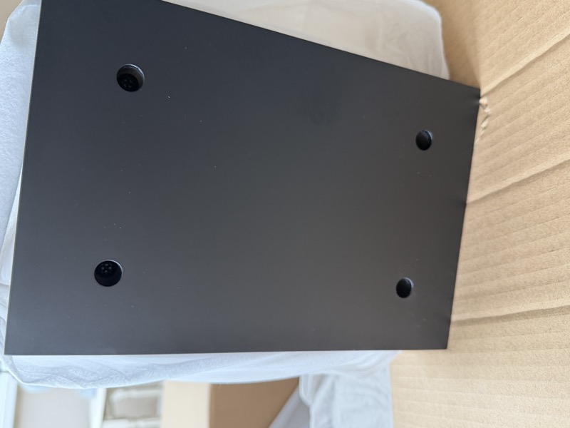 speaker base plate with mounting holes